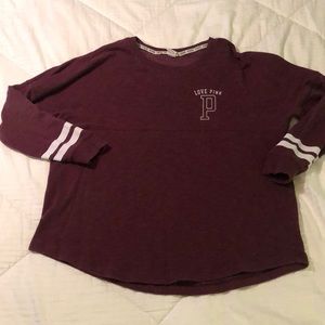 Victorias Secret PINK Maroon Crew Neck